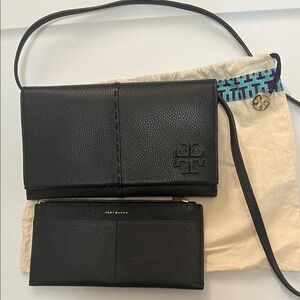 TORY BURCH  McGraw Pebbled Leather Crossbody Bag